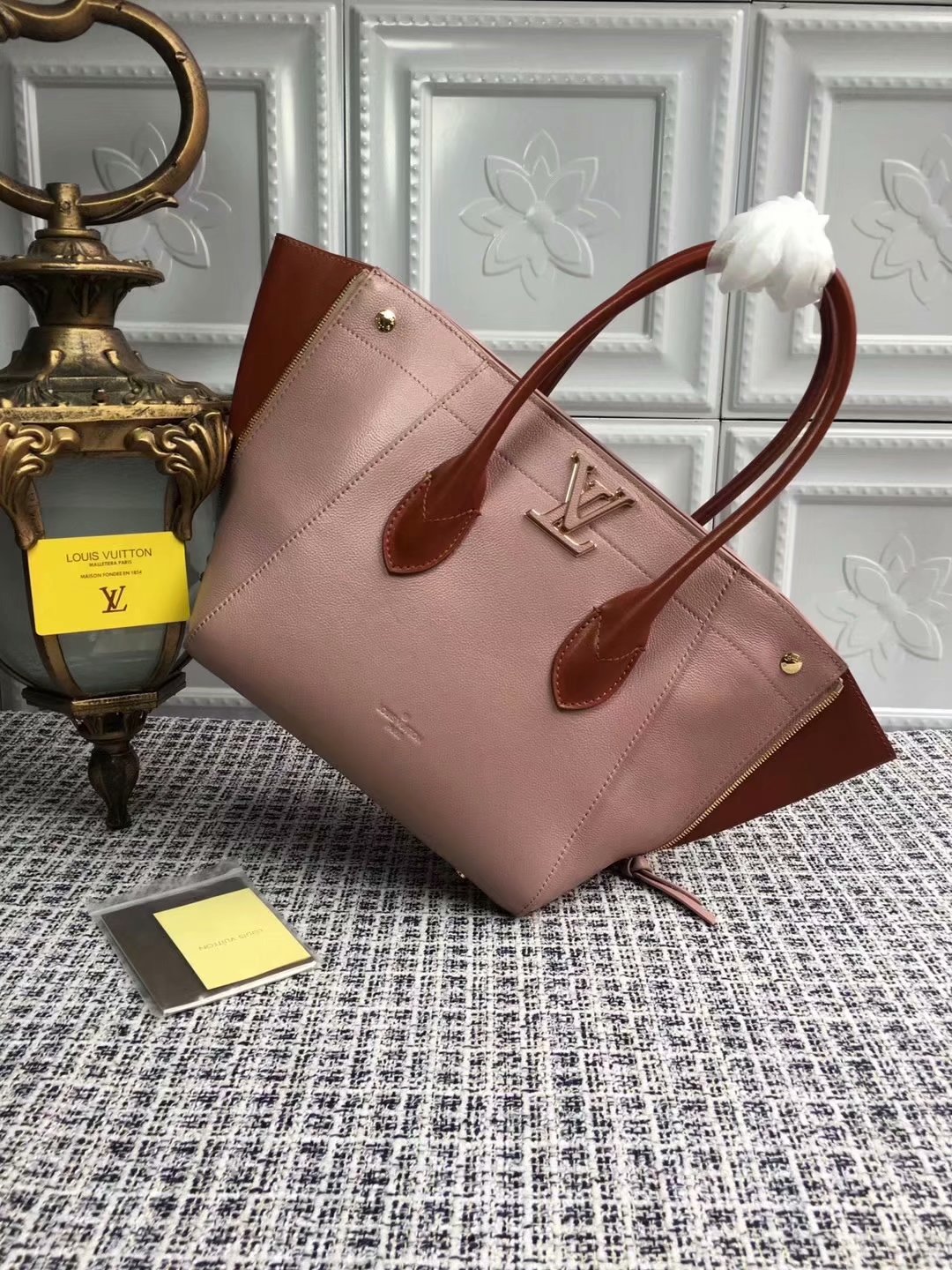 Replica Louis Vuitton M54841 Freedom Women Handbag Taupe