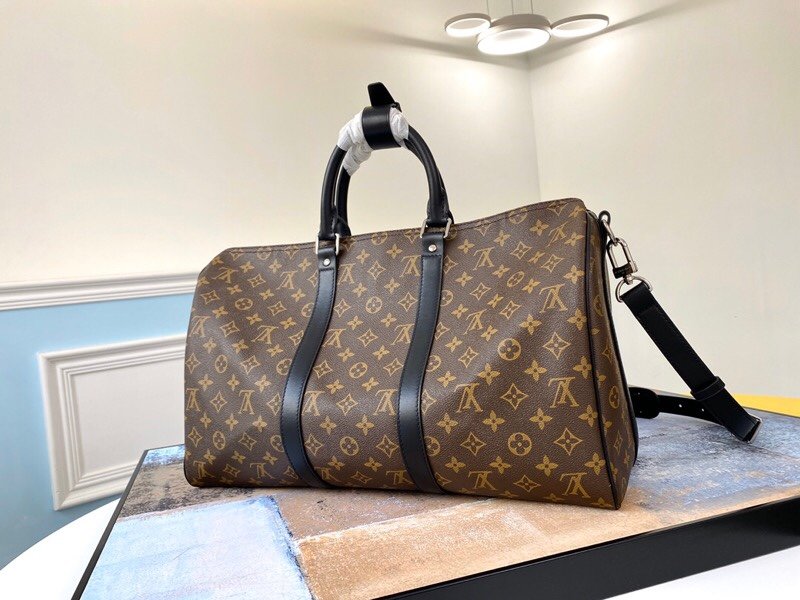 Replica Louis Vuitton M56711 Keepall Bandouliere 45 Monogram Macassar