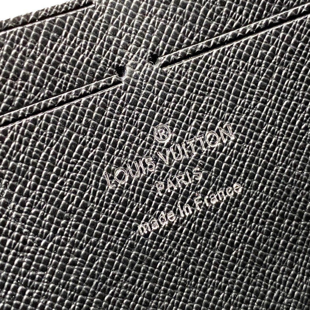 Replica Louis Vuitton M56827 Pochette Voyage MM Black Epi Leather and Damier Graphite Coated Canvas