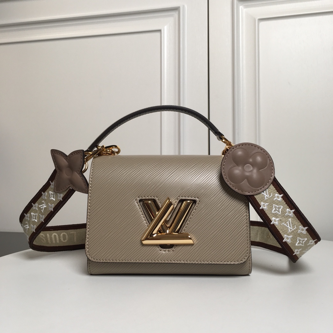 Replica Louis Vuitton M57049 Twist PM Epi Leather With Wide Embroidered Strap Galet