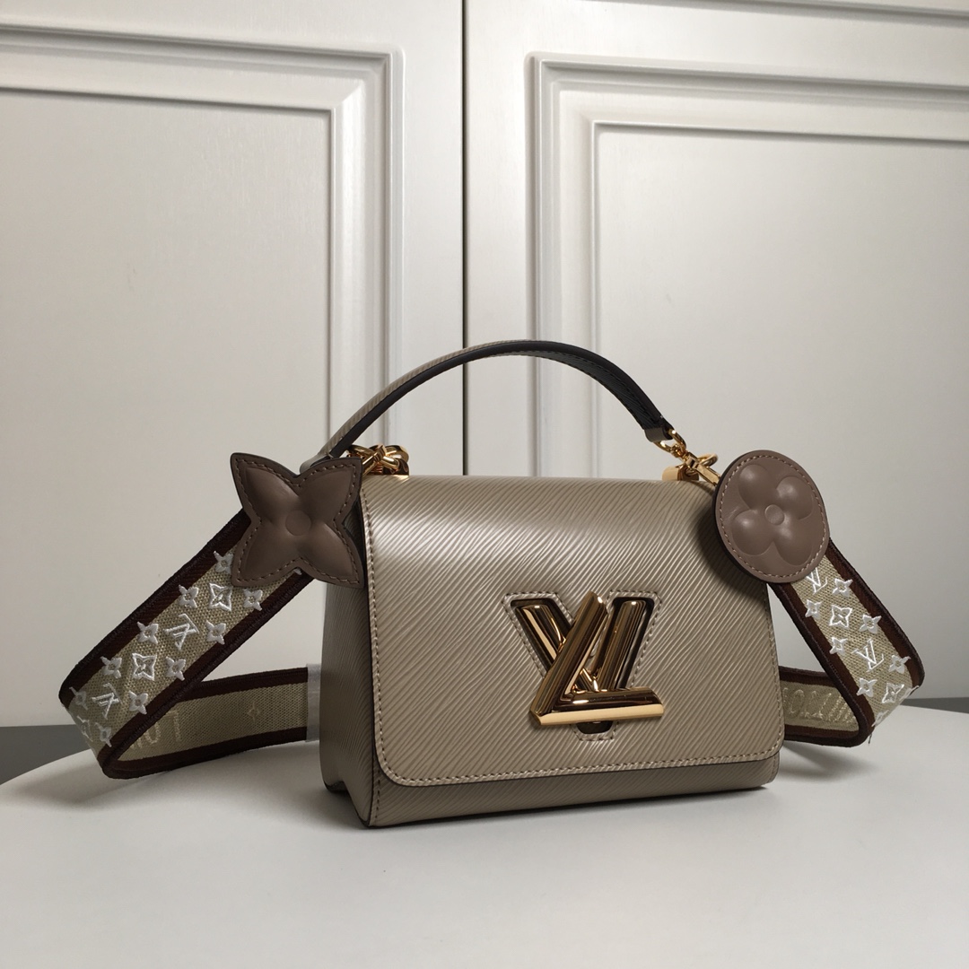 Replica Louis Vuitton M57049 Twist PM Epi Leather With Wide Embroidered Strap Galet