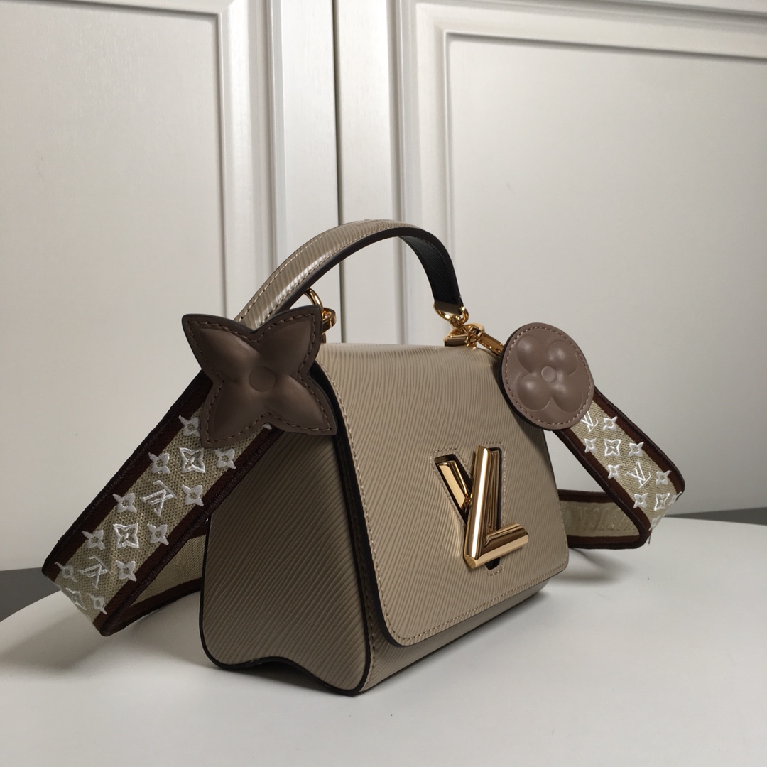 Replica Louis Vuitton M57049 Twist PM Epi Leather With Wide Embroidered Strap Galet