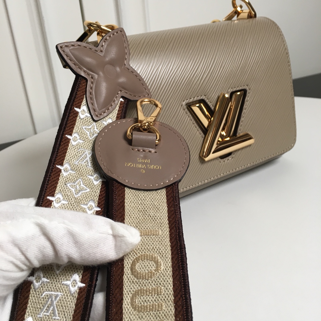 Replica Louis Vuitton M57049 Twist PM Epi Leather With Wide Embroidered Strap Galet