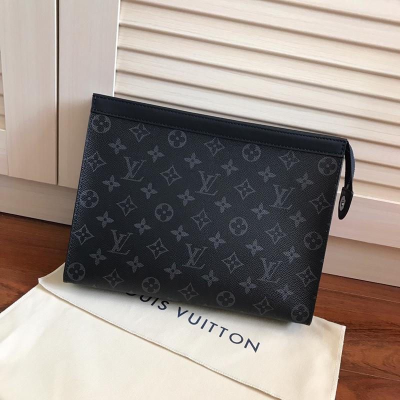 Replica Louis Vuitton M61692 Women Pochette Voyage Pouch 26 Monogram Eclipse