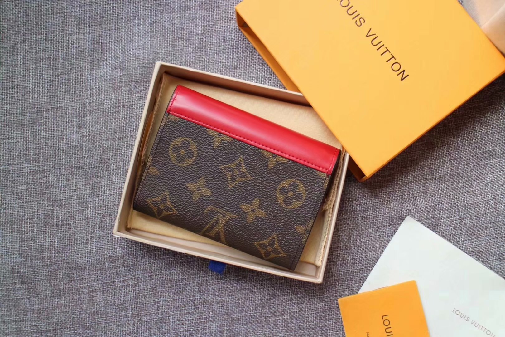 Replica Louis Vuitton M62933 Zoe Wallet Monogram Empreinte Leather Red