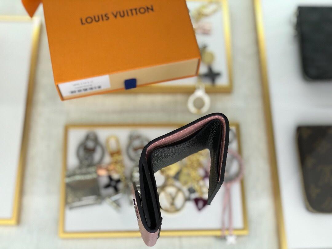 Replica Louis Vuitton M63978 Women Lockmini Wallet Calf Leather Rose