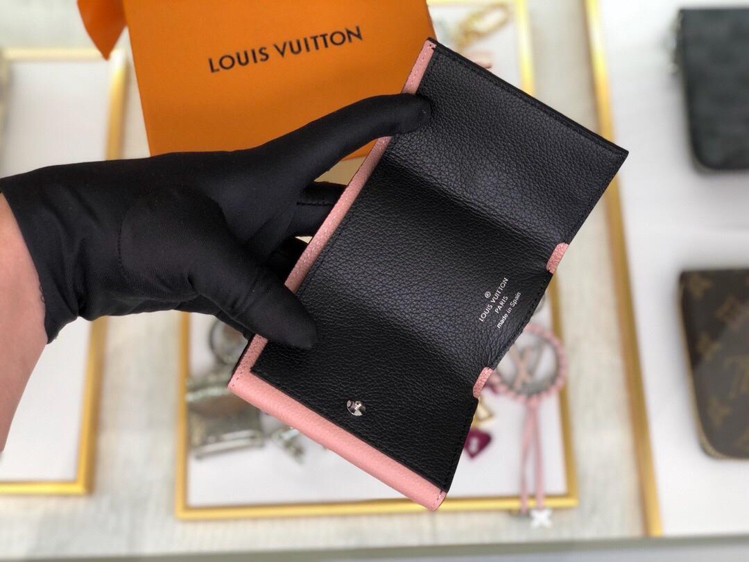 Replica Louis Vuitton M63978 Women Lockmini Wallet Calf Leather Rose