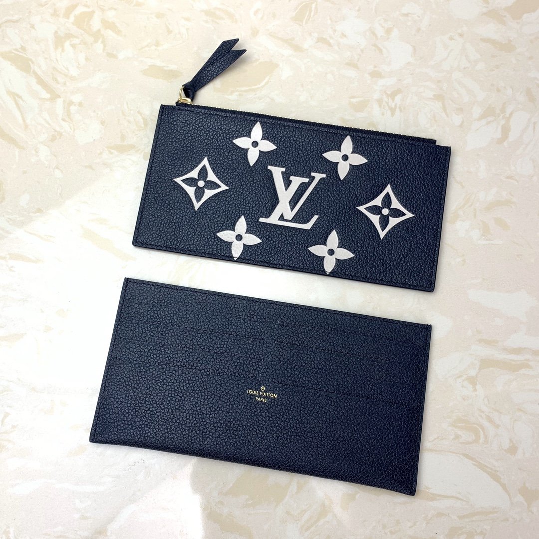 Replica Louis Vuitton M69515 Pochette Felicie Monogram Empreinte Embossed Supple Grained Cowhide Leather Black