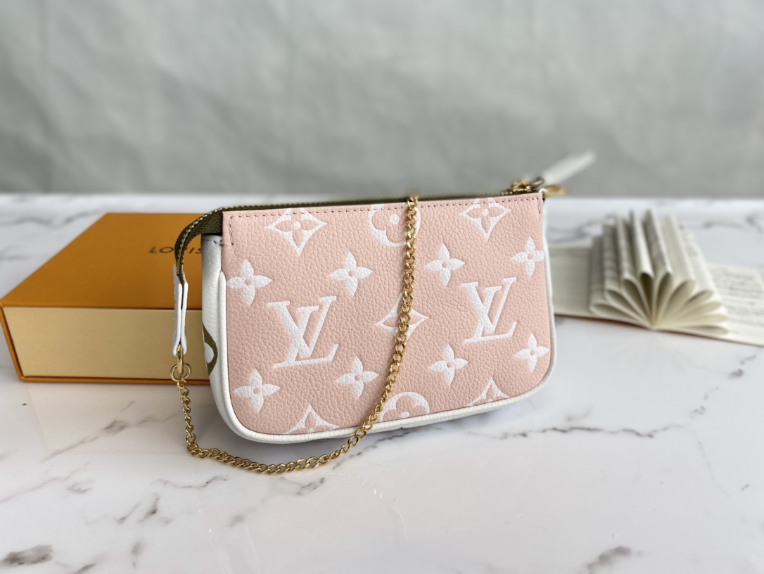 Replica Louis Vuitton M81284 Mini Pochette Accessoires Monogram Empreinte embossed supple grained cowhide leather