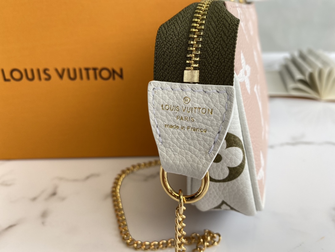 Replica Louis Vuitton M81284 Mini Pochette Accessoires Monogram Empreinte embossed supple grained cowhide leather