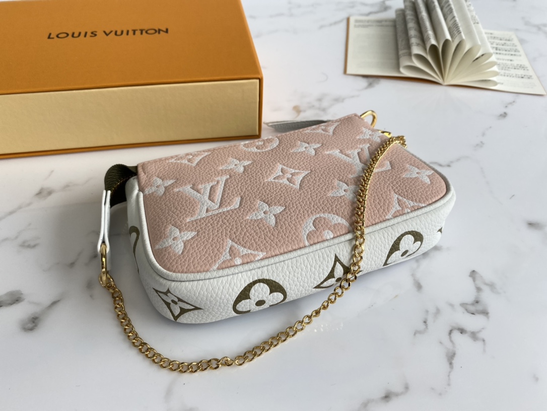 Replica Louis Vuitton M81284 Mini Pochette Accessoires Monogram Empreinte embossed supple grained cowhide leather