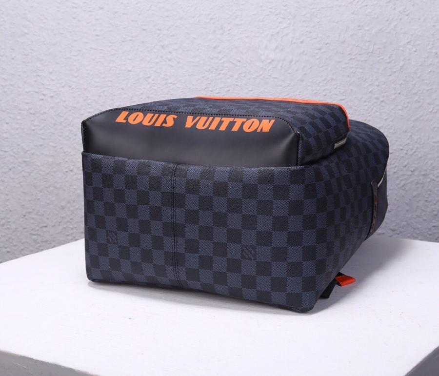 Replica Louis Vuitton Men Damier Cobalt Race Discovery Backpack PM