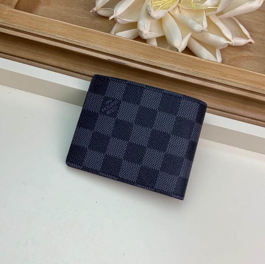 Replica Louis Vuitton Men Slender Wallet Damier Graphite Canvas N63261