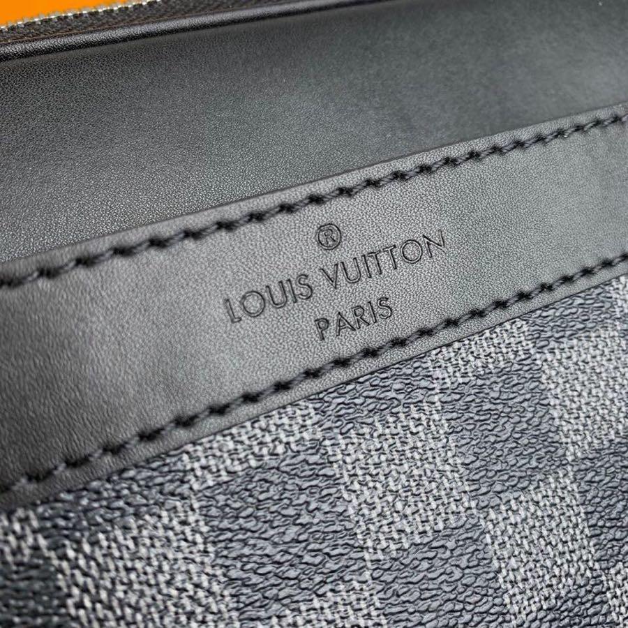 Replica Louis Vuitton Men Trocadero Messenger Bag Damier Graphite Canvas N40087