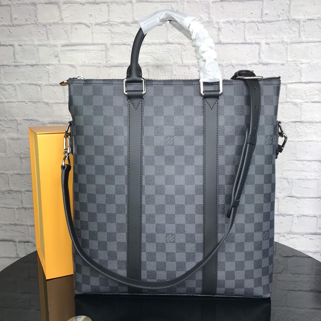 Replica Louis Vuitton N40000 Men Anton Tote Damier Graphite Nvprod