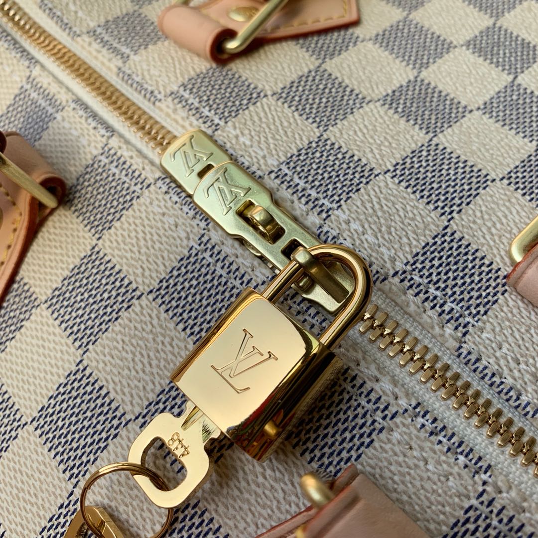 Replica Louis Vuitton N41369 Speedy 35 Damier Azur Coated Canvas