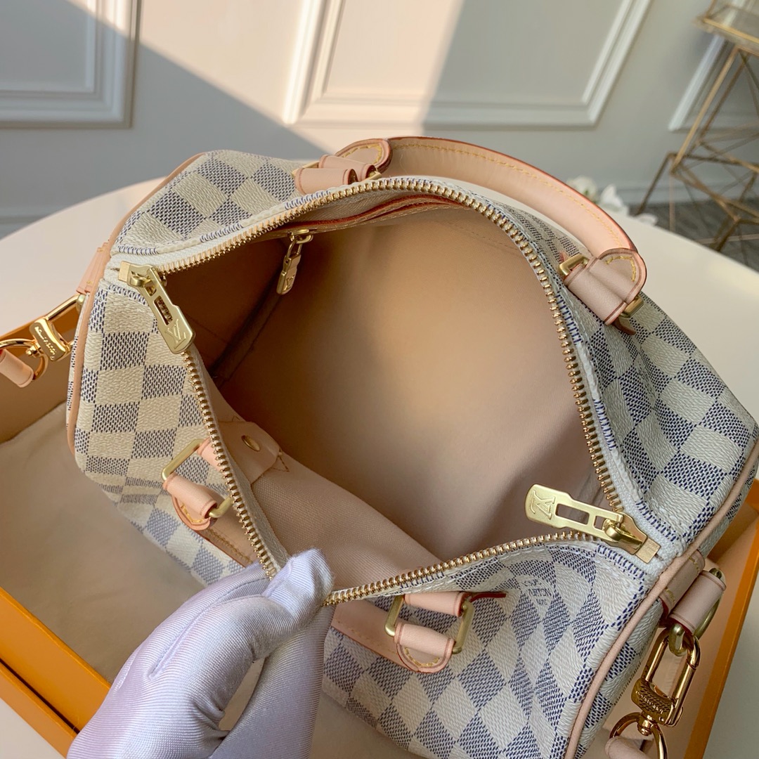 Replica Louis Vuitton N41370 Speedy 30 Damier Azur Coated Canvas