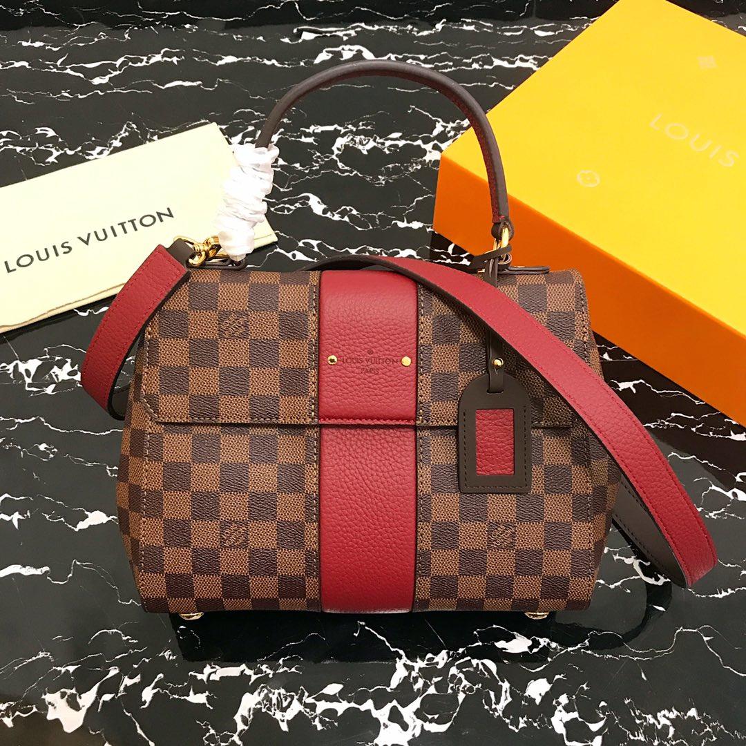 Replica Louis Vuitton N44053 Bond Street Damier Eb???ne and Taurillon Leather