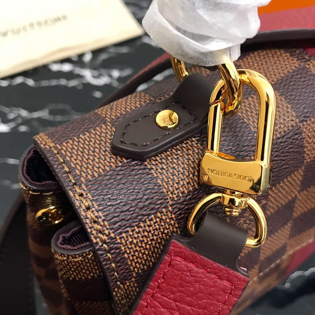 Replica Louis Vuitton N44053 Bond Street Damier Eb???ne and Taurillon Leather