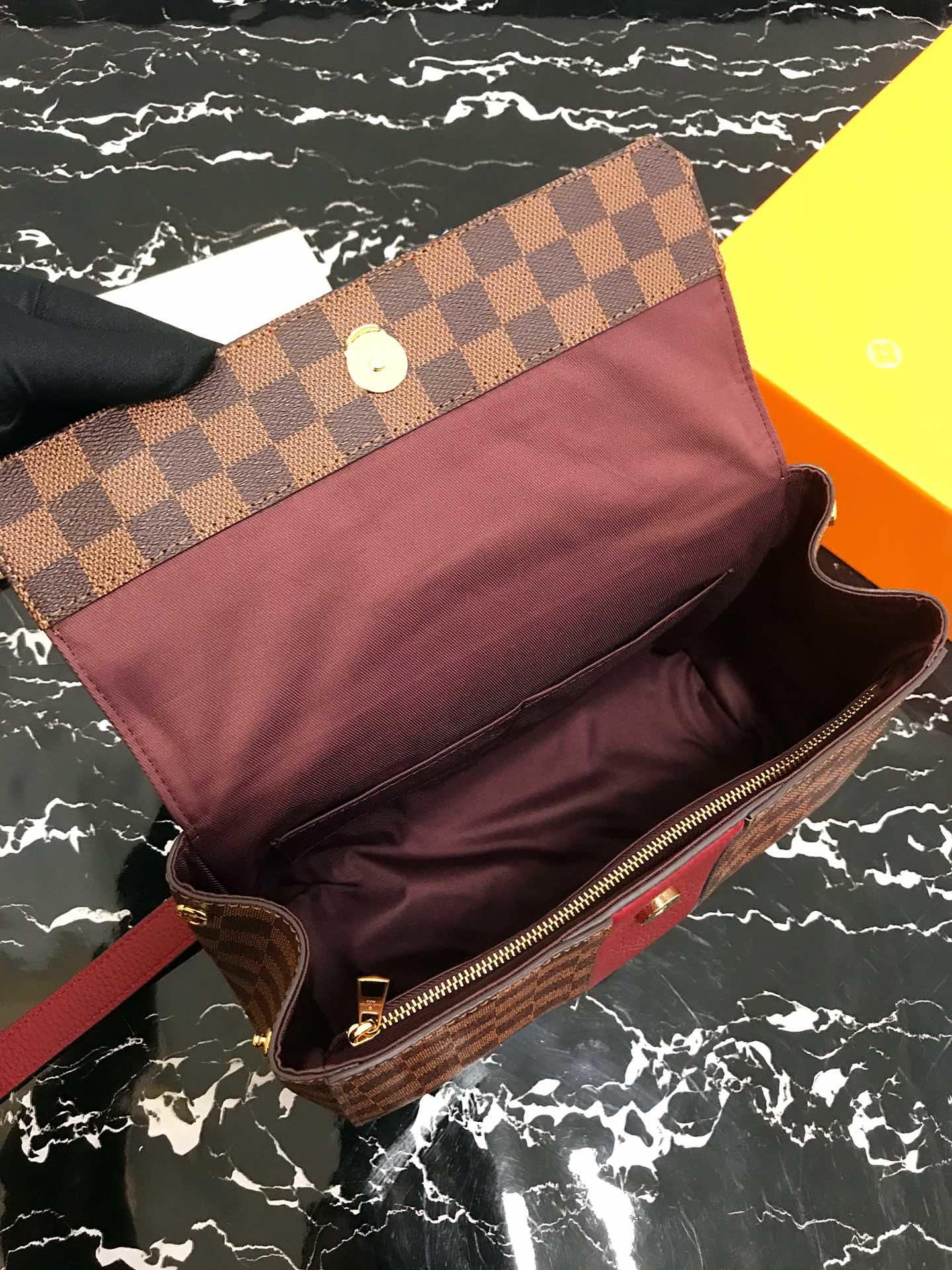 Replica Louis Vuitton N44053 Bond Street Damier Eb???ne and Taurillon Leather