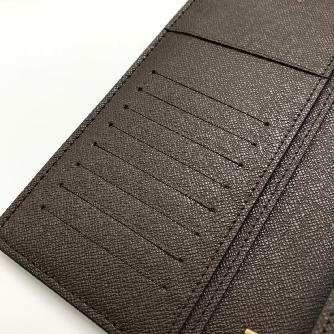 Replica Louis Vuitton N60017 Men Brazza Wallet Black Taurillon Leather