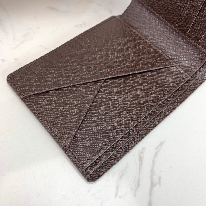 Replica Louis Vuitton N60895 Men Multiple Wallet Cowhide Leather and Canvas lining Coated Canvas