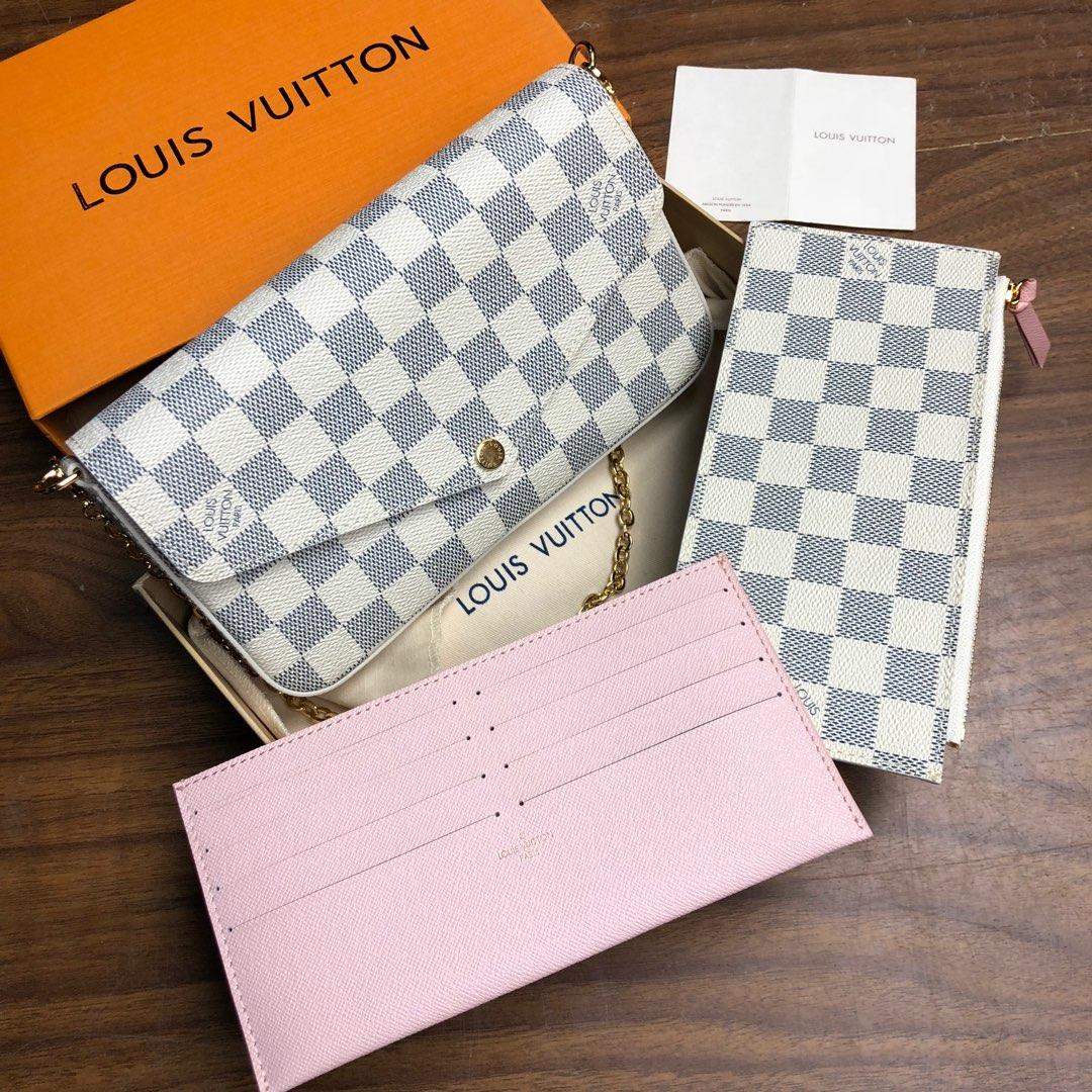 Replica Louis Vuitton N63106 Pochette Felicie Damier Azur Canvas