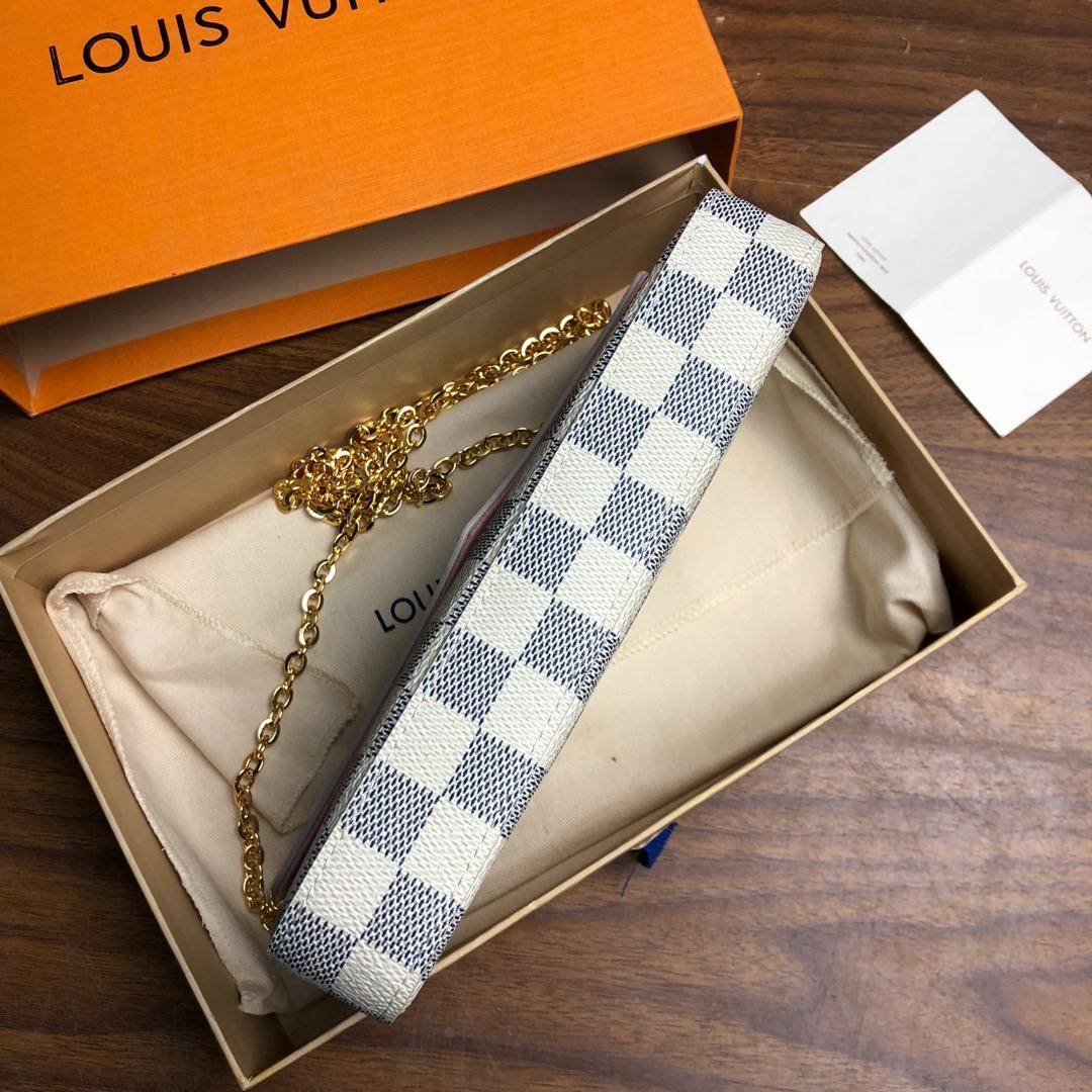 Replica Louis Vuitton N63106 Pochette Felicie Damier Azur Canvas