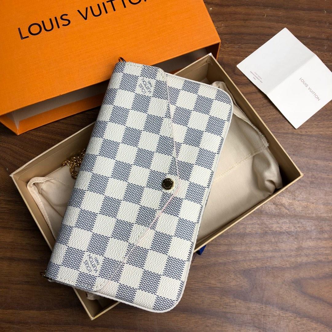 Replica Louis Vuitton N63106 Pochette Felicie Damier Azur Canvas