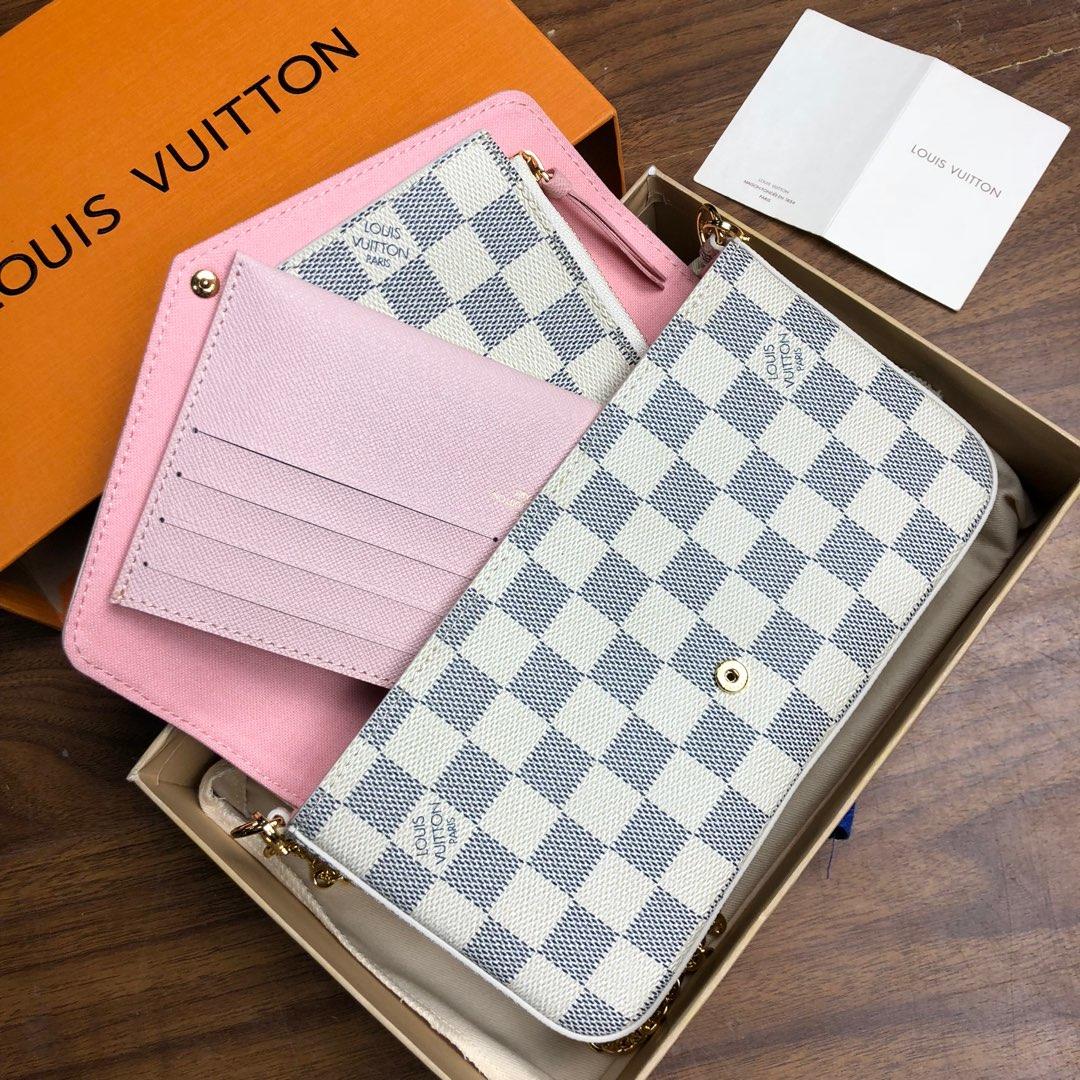 Replica Louis Vuitton N63106 Pochette Felicie Damier Azur Canvas