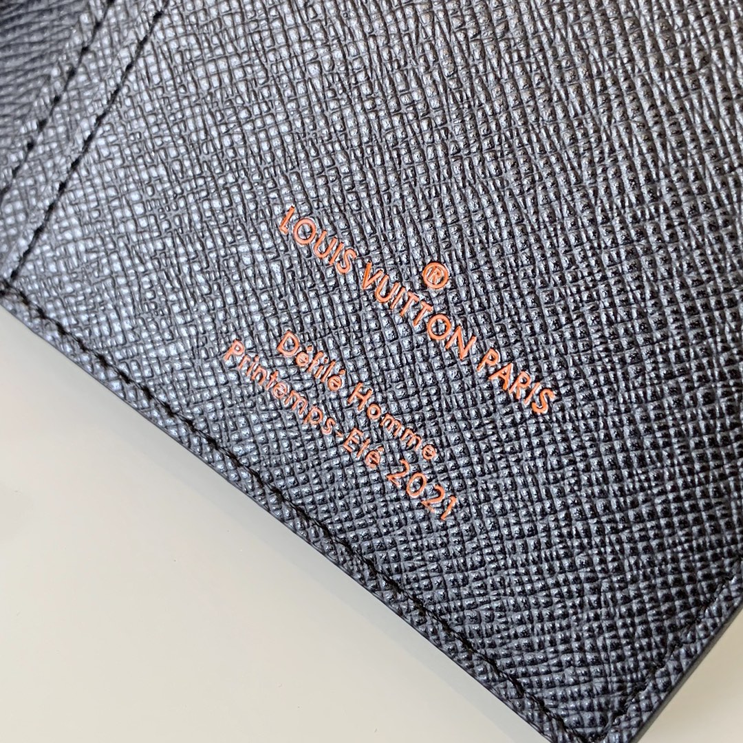 Replica Louis Vuitton Virgil Abloh M80158 Brazza Wallet Monogram Coated Canvas