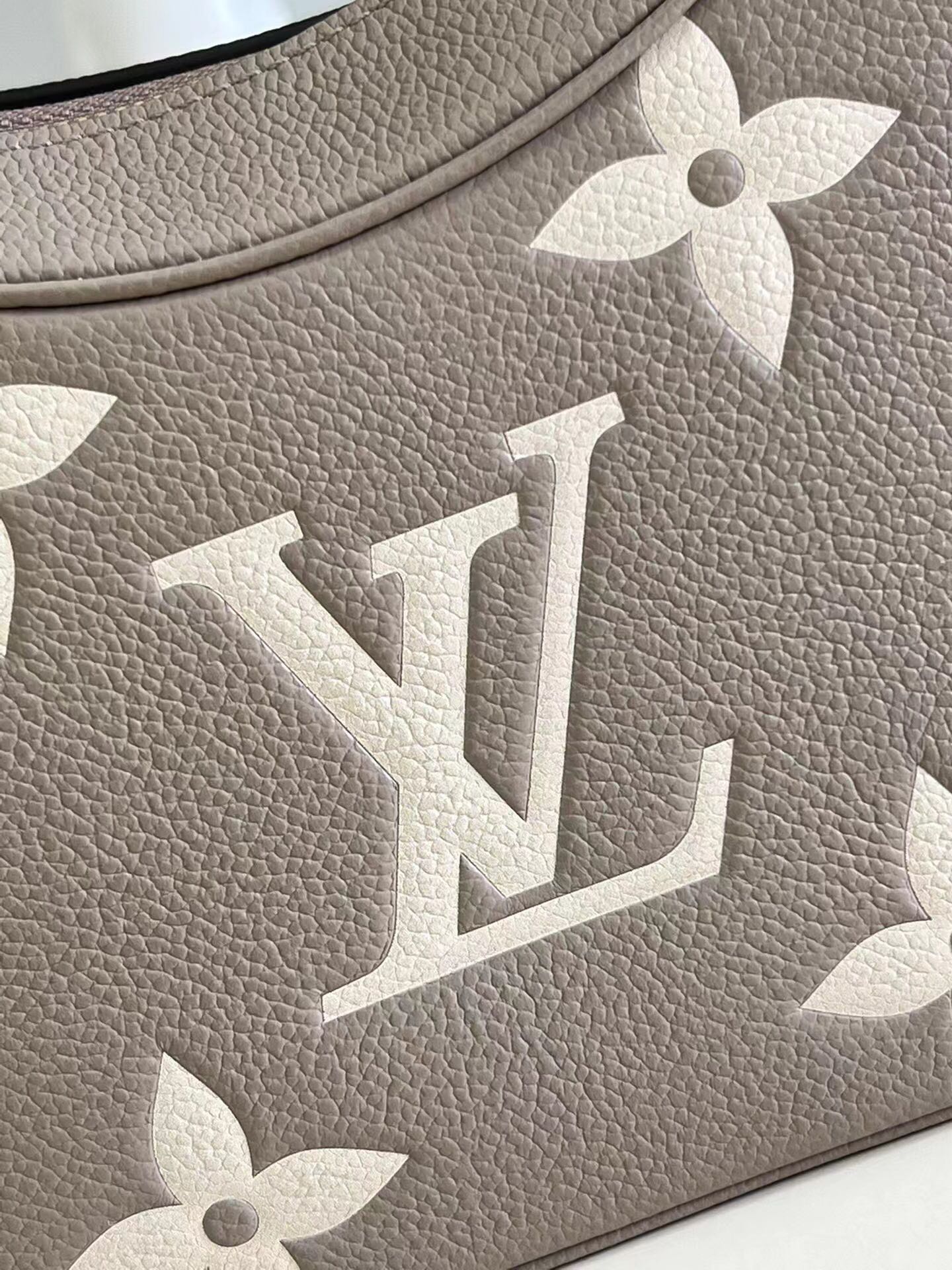 Replica Louis Vuitton Women Bagatelle BB Bag Gray Cowhide Leather M46113