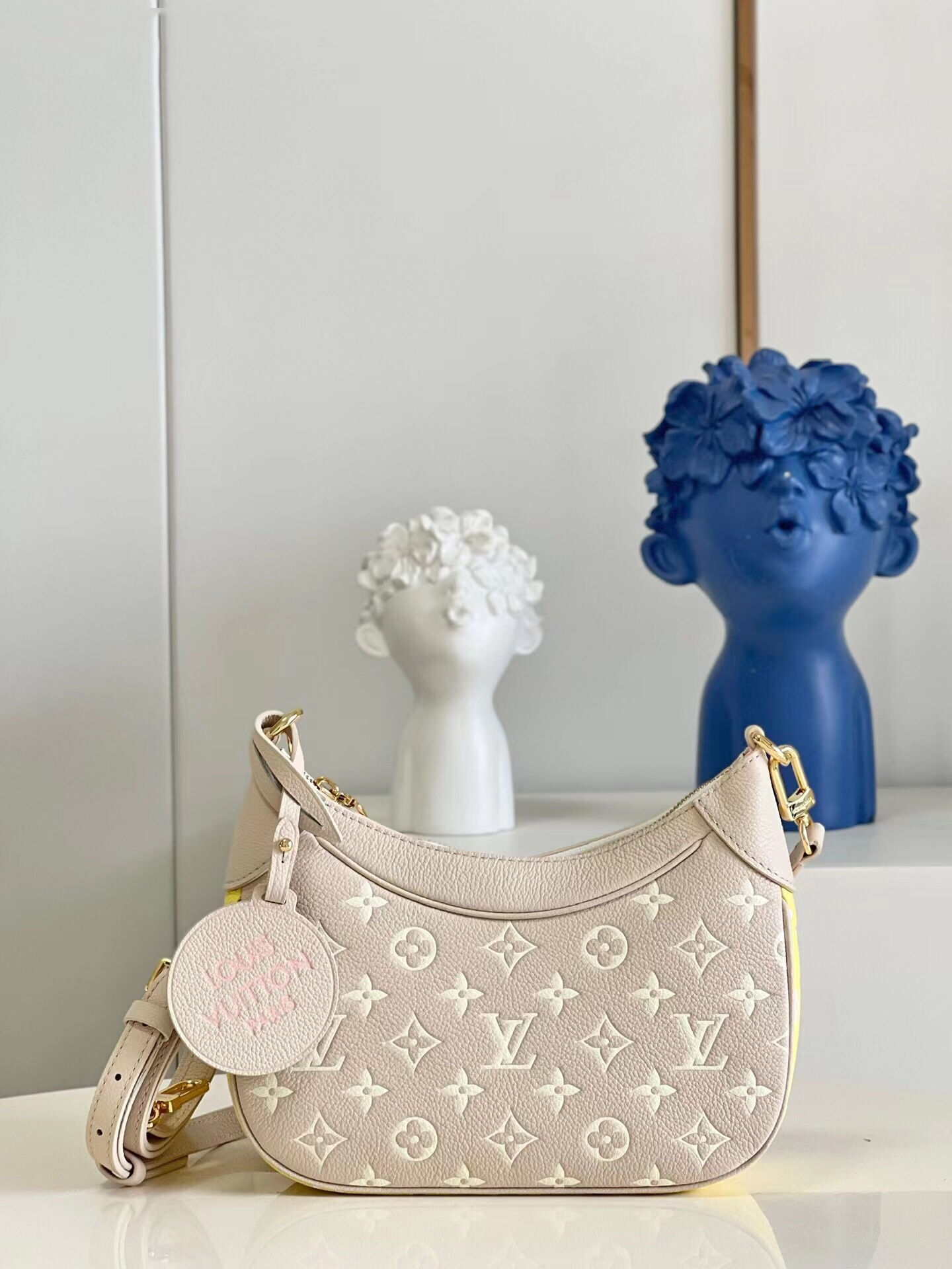 Replica Louis Vuitton Women Bagatelle BB Bag Printed and embossed grained cowhide leather M46113