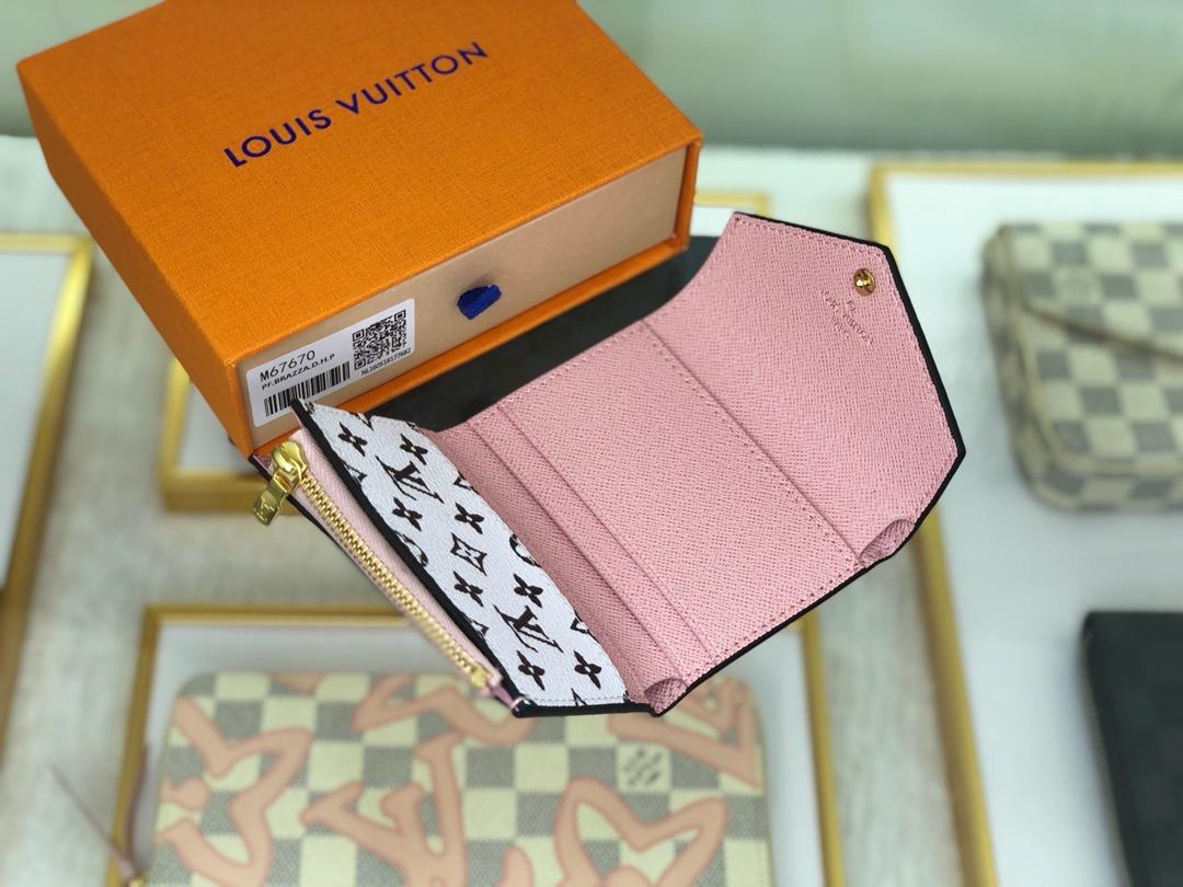 Replica Louis Vuitton Women M67670 Zoe Wallet Special Edition Monogram Canvas Red