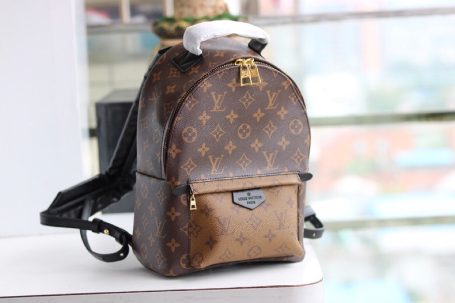 Replica Luxury Louis Vuitton M43116 Palm Springs Backpack PM Monogram Reverse Canvas