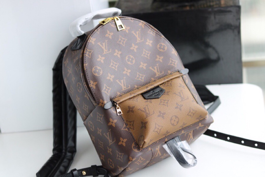 Replica Luxury Louis Vuitton M43116 Palm Springs Backpack PM Monogram Reverse Canvas