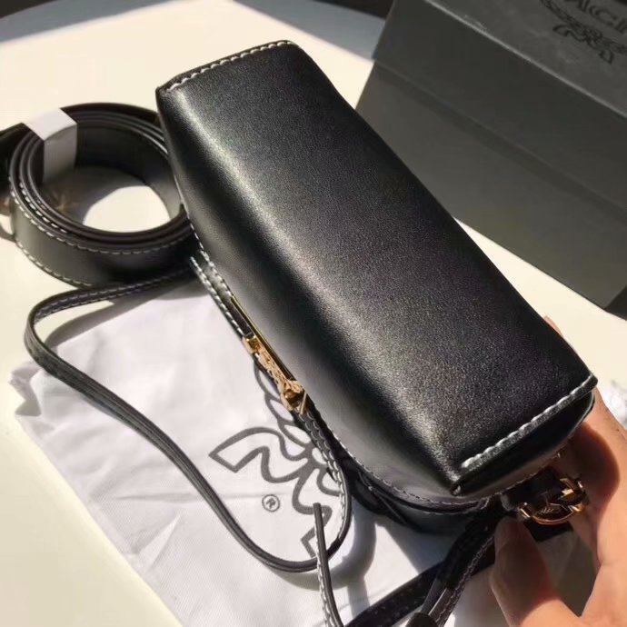 Replica MCM Soft Berlin Belt Bag in Black