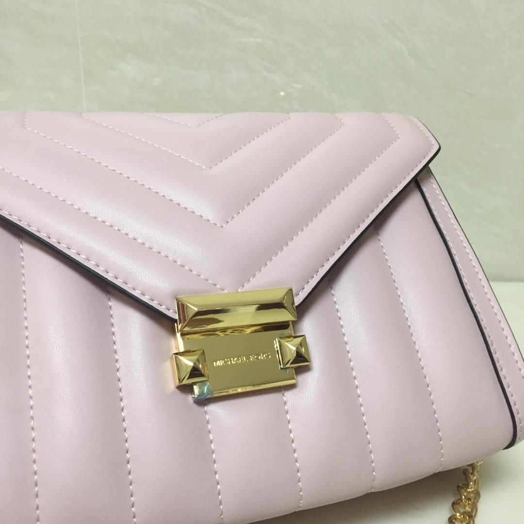 Replica Michael Kors Whitney Large Women Leather Shoulder Bag Pink