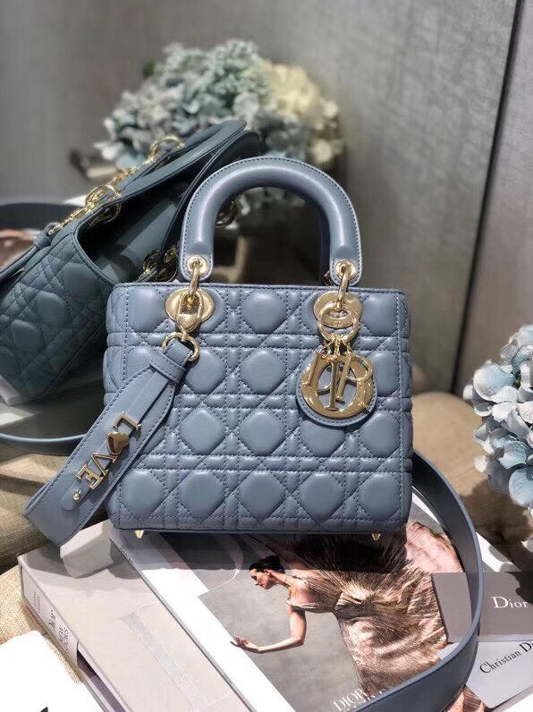 Replica My ABC Dior Lambskin Bag Blue