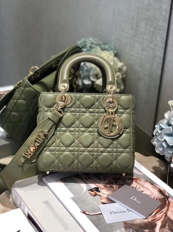 Replica My ABC Dior Lambskin Bag Green