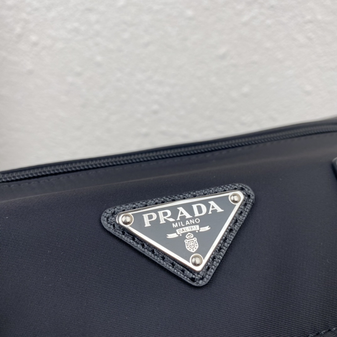 Replica Prada 1BD953 Re-Nylon Shoulder Bag Black