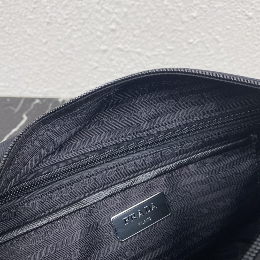 Replica Prada 1BD953 Re-Nylon Shoulder Bag Black