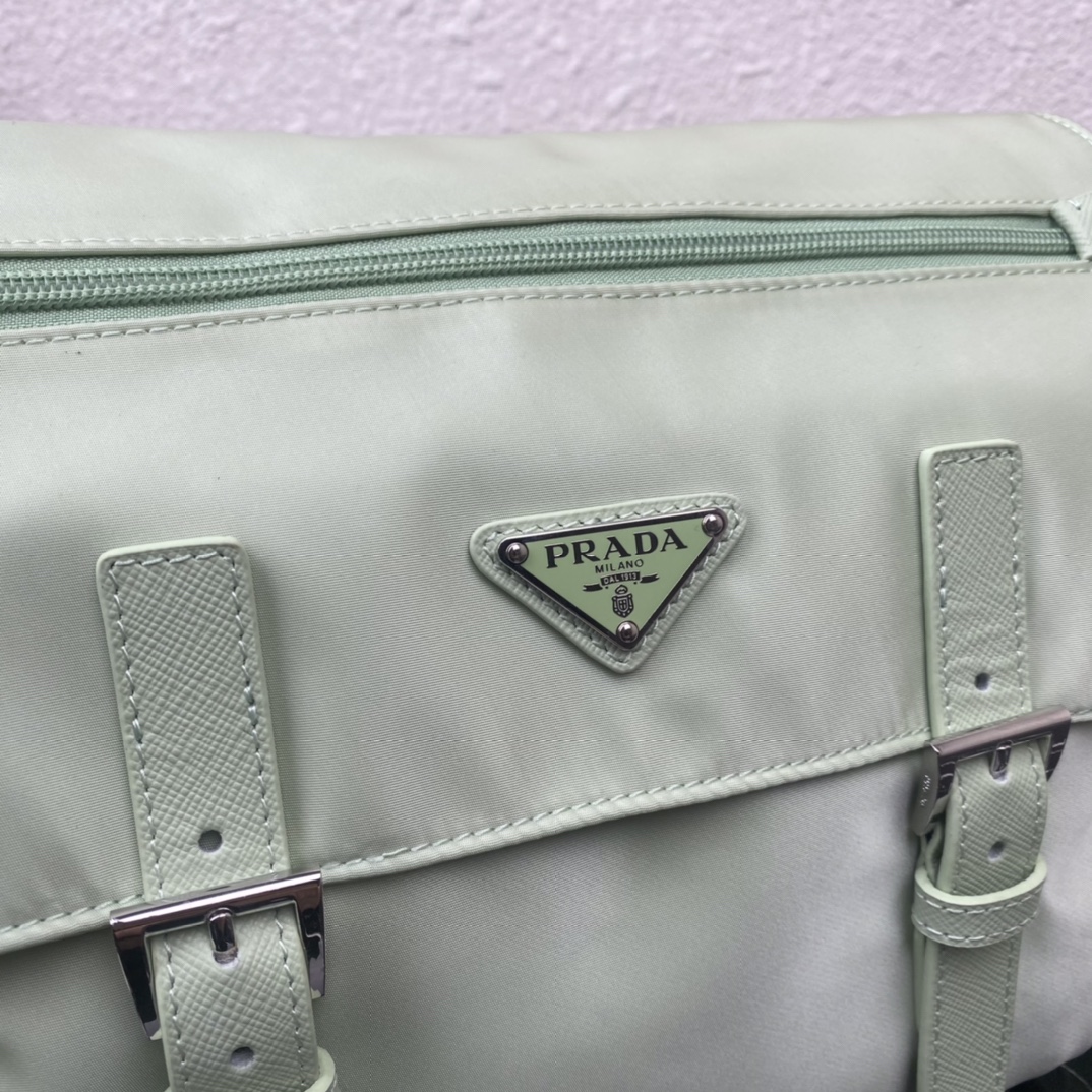 Replica Prada 1BD953 Re-Nylon Shoulder Bag Green