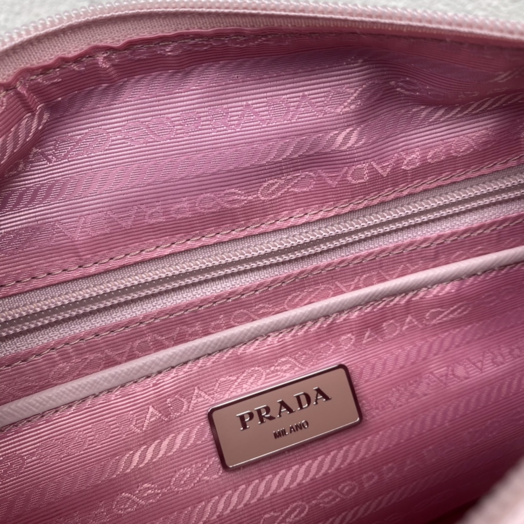 Replica Prada 1BD953 Re-Nylon Shoulder Bag Pink