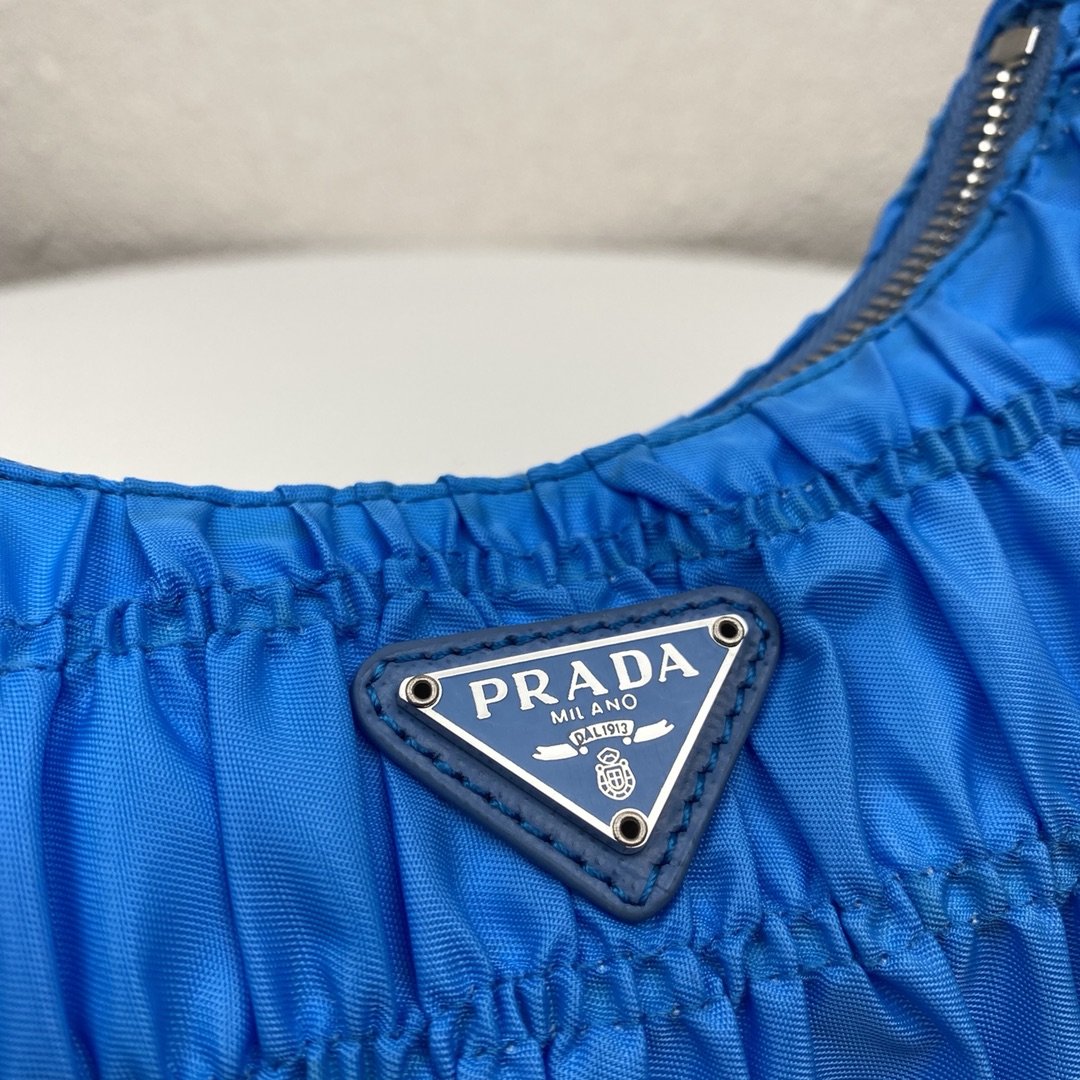 Replica Prada 1NE204 Nylon and Saffiano Leather Mini Bag Blue