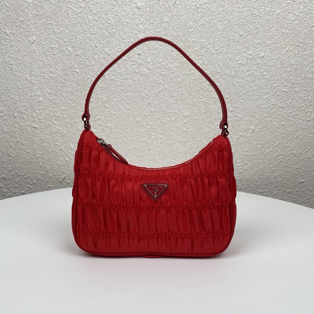 Replica Prada 1NE204 Nylon and Saffiano Leather Mini Bag Red