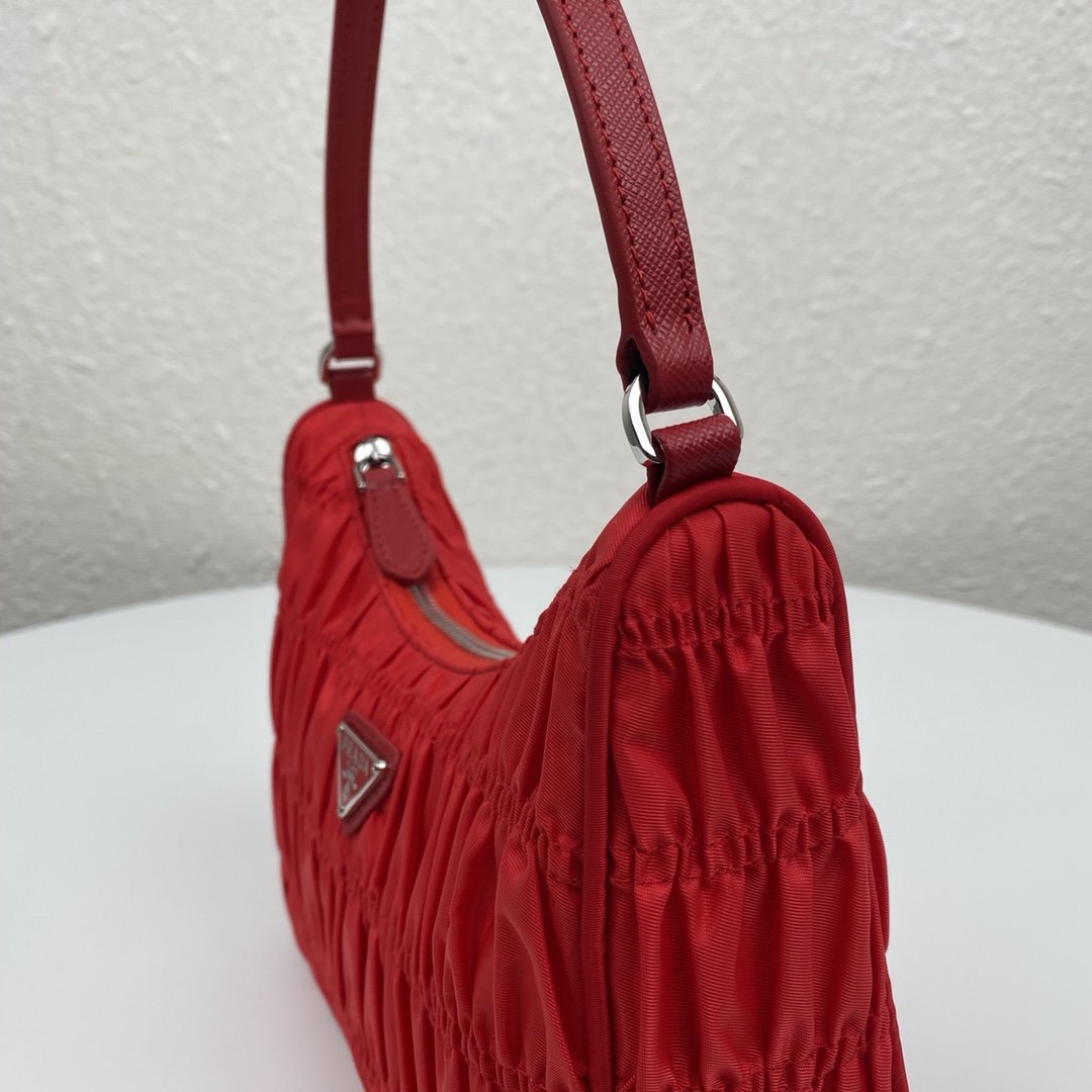 Replica Prada 1NE204 Nylon and Saffiano Leather Mini Bag Red