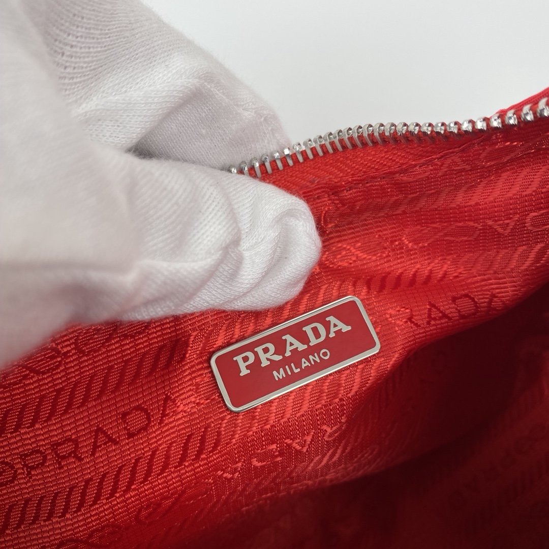 Replica Prada 1NE204 Nylon and Saffiano Leather Mini Bag Red