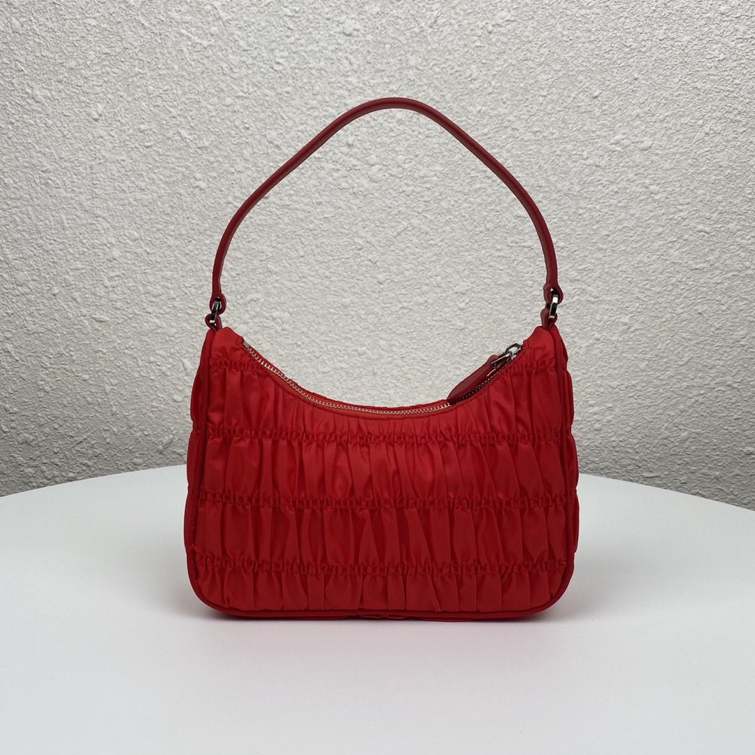 Replica Prada 1NE204 Nylon and Saffiano Leather Mini Bag Red