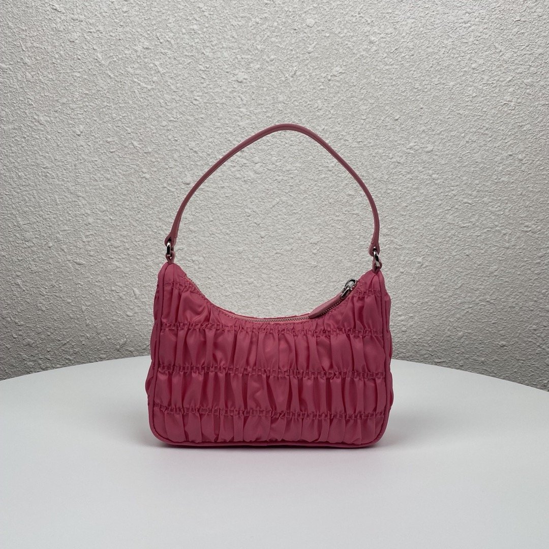 Replica Prada 1NE204 Nylon and Saffiano Leather Mini Bag Rose